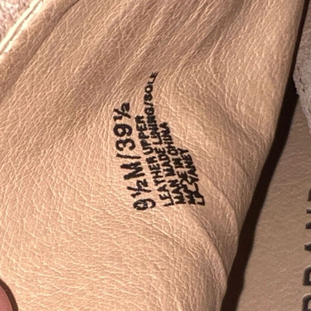 Lucky Brand Ysabel Wedge Bootie in Sesame, Leather Suede Lace up Women’s 9.5 - Picture 10 of 12